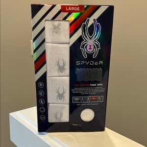 Spyder White Tank Tops - Large